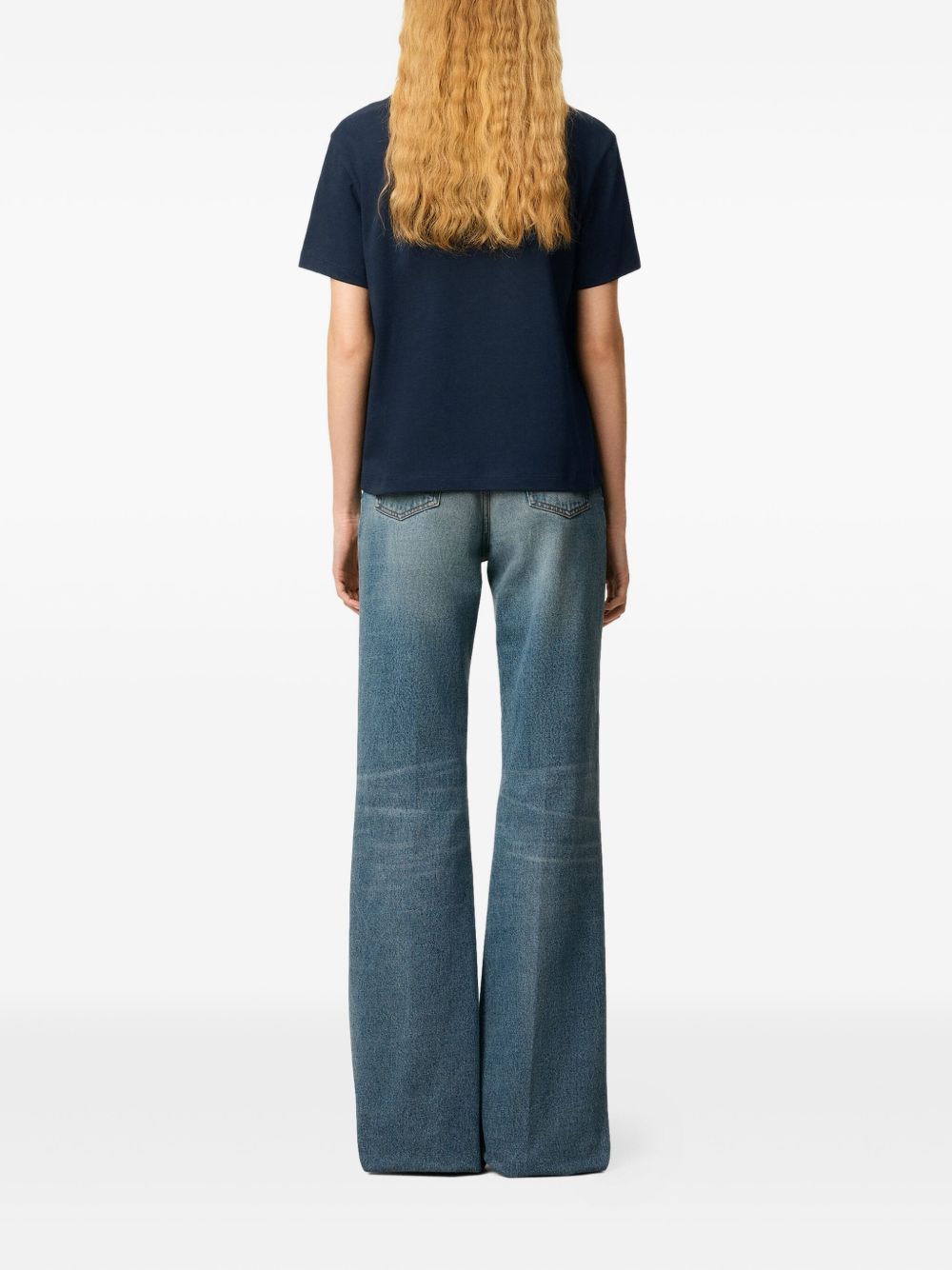 CAMISETA MC MARINO LOGO ROJO BORDADO