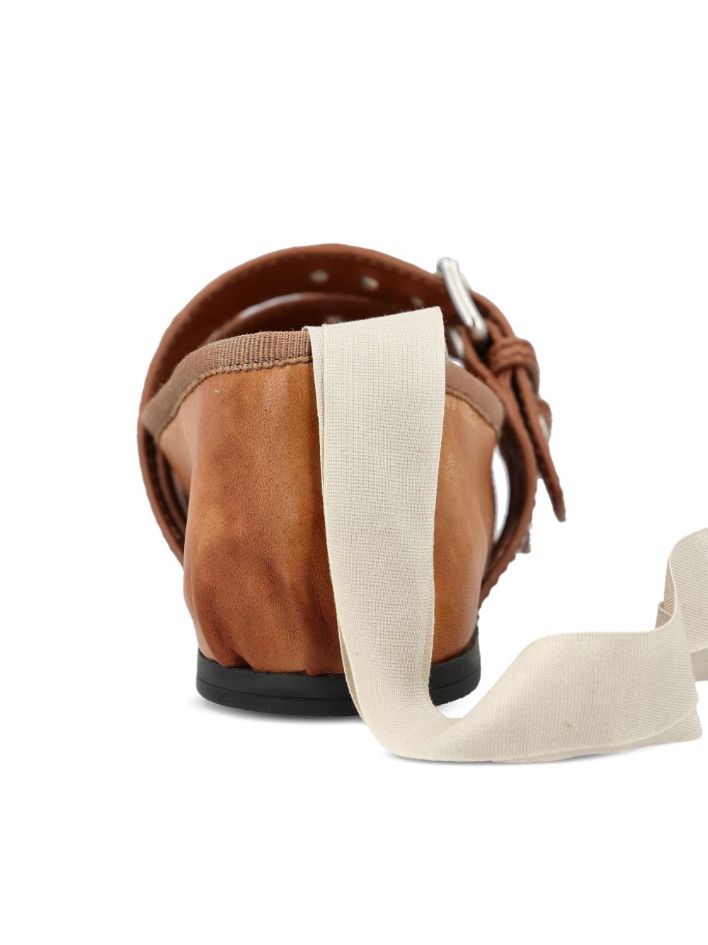 BAILARINA CARAMELO HEBILLAS DORADAS