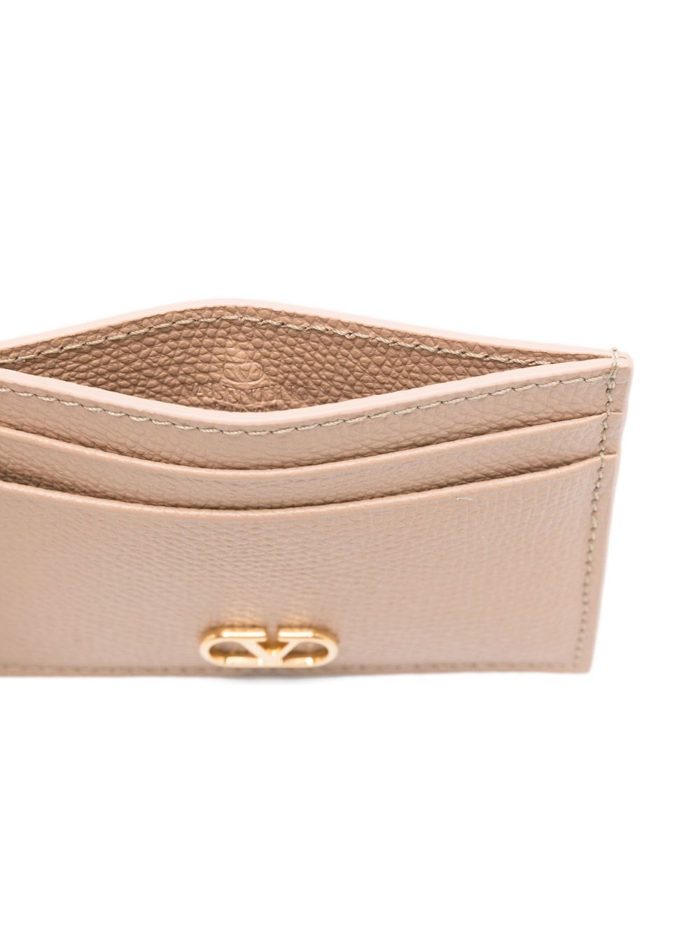 TARJETERO NUDE LOGO DORADO