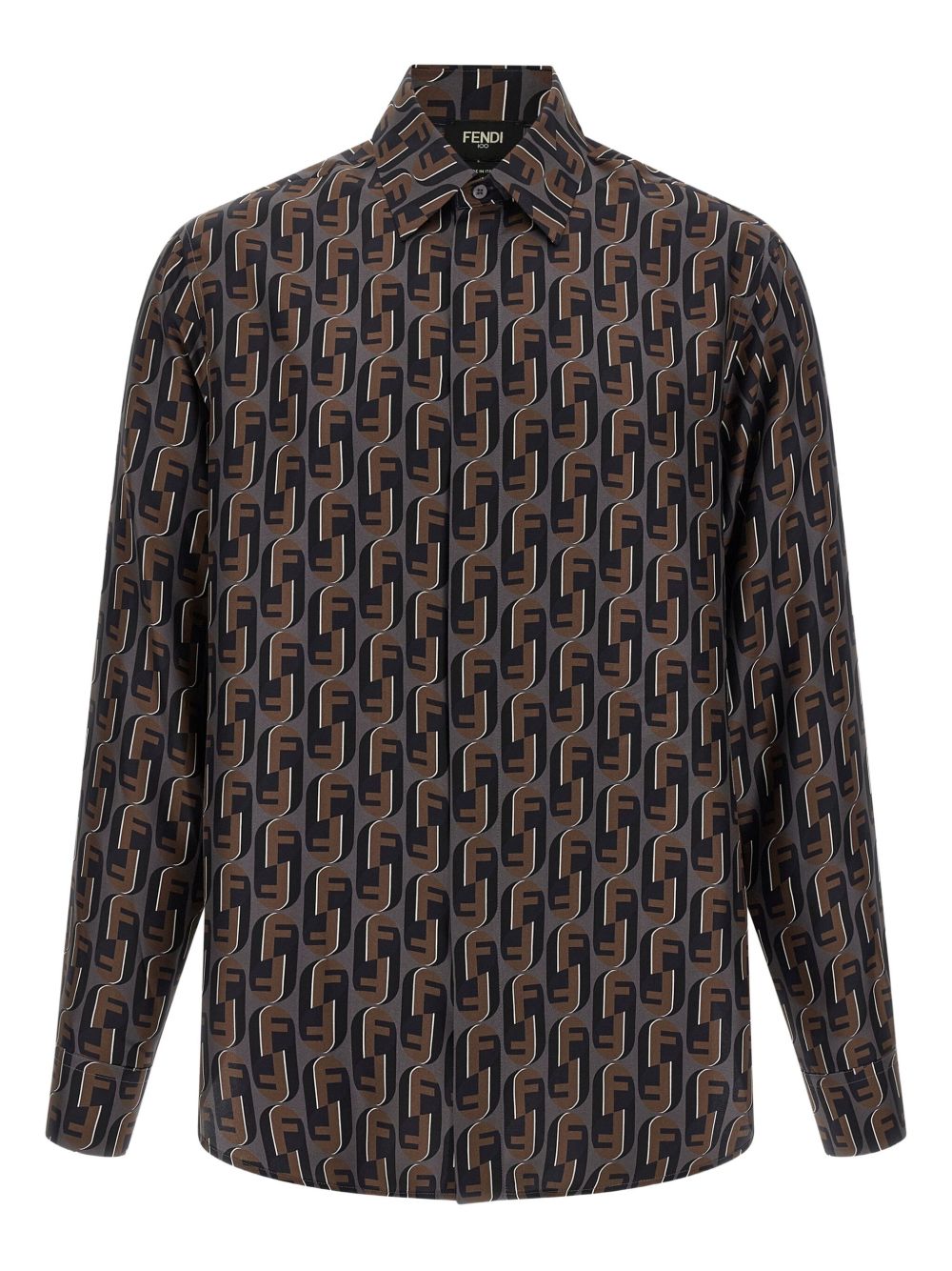 CAMISA SEDA FENDITY COMBI MONOGRAMA