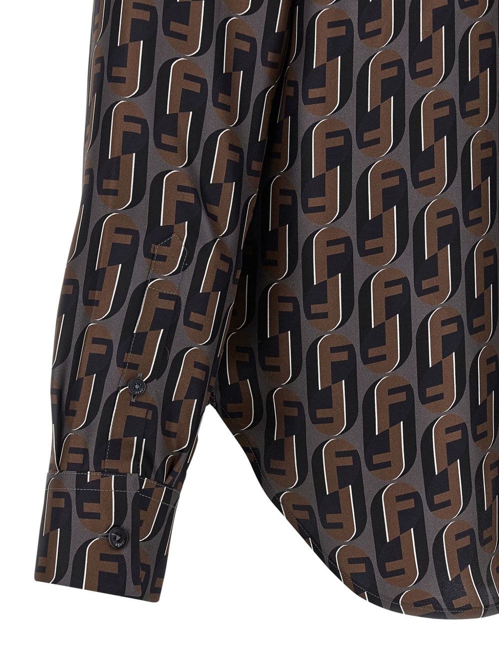 CAMISA SEDA FENDITY COMBI MONOGRAMA