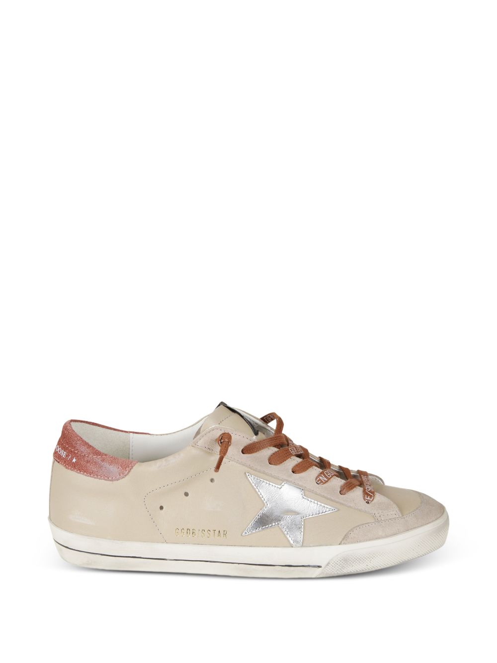 SNEAKER SUPERSTAR BEIGE NARANJA PLATEADO