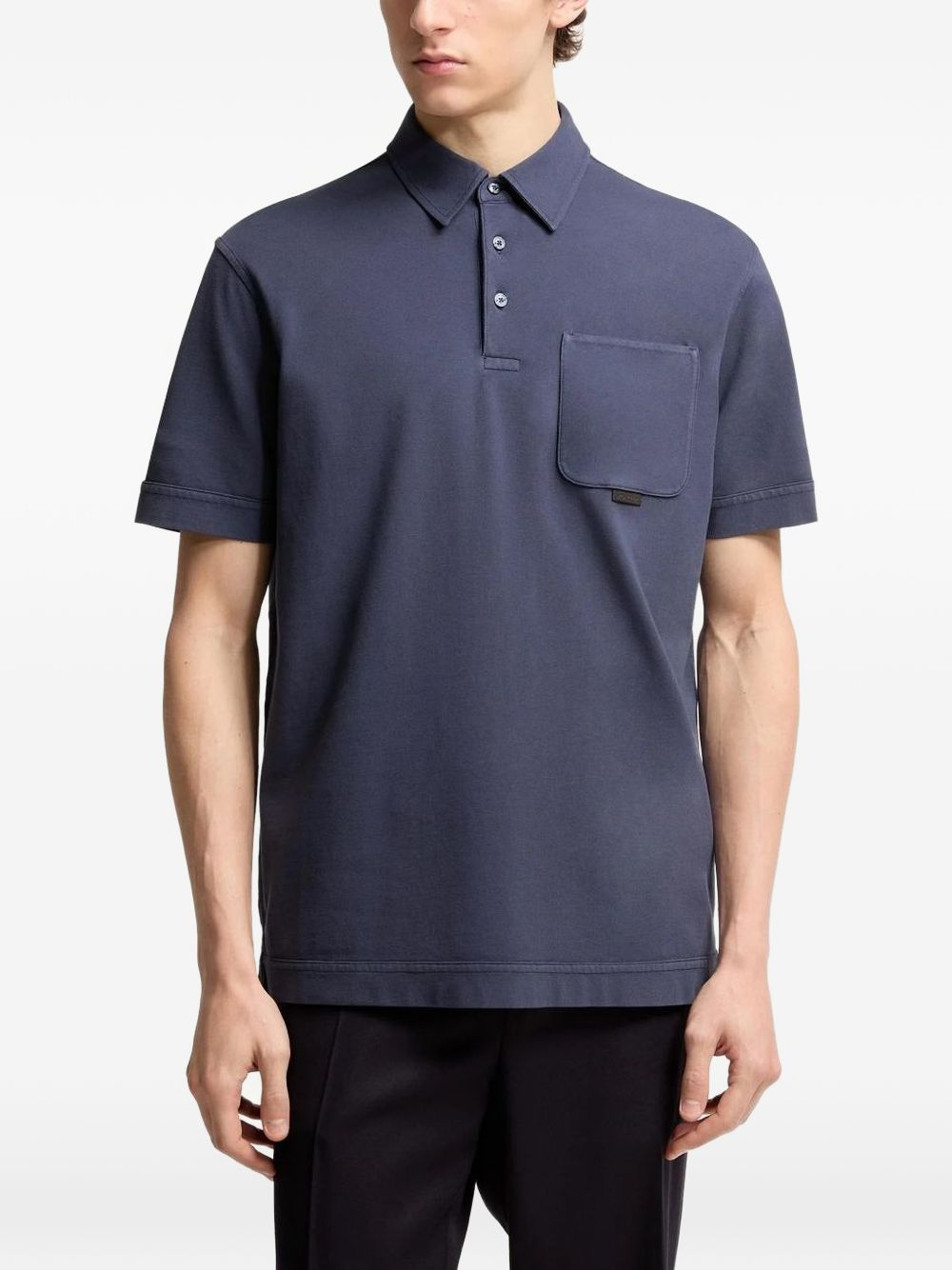 POLO MC MARINO CON BOLSILLO