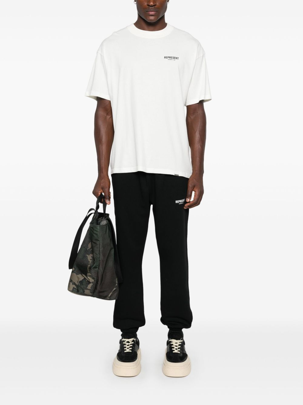 CAMISETA MC BLANCA LOGO NEGRO