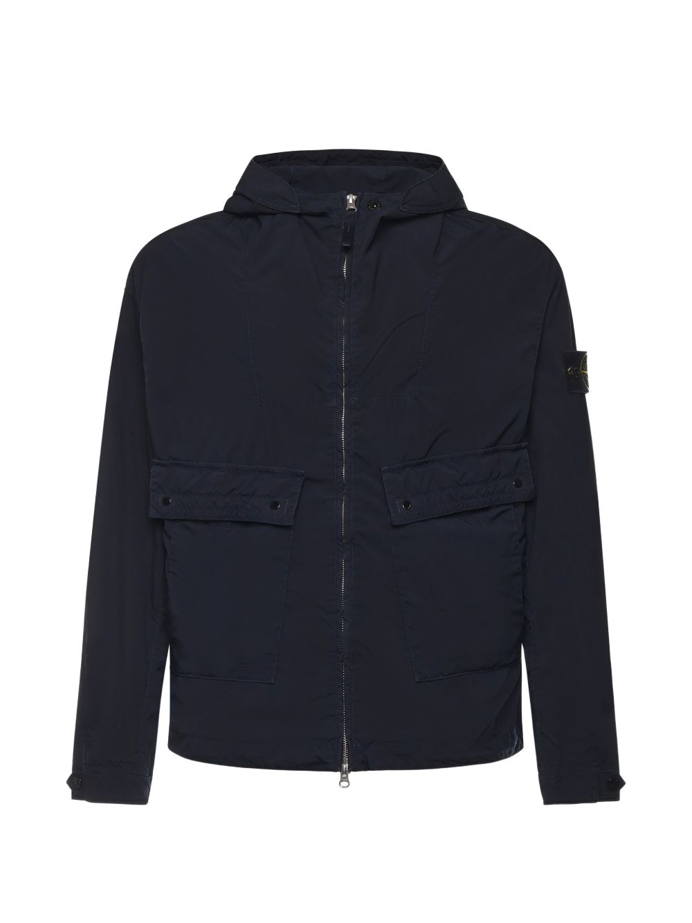 PARKA CORTA MARINO PARCHE LOGO CAPUCHA