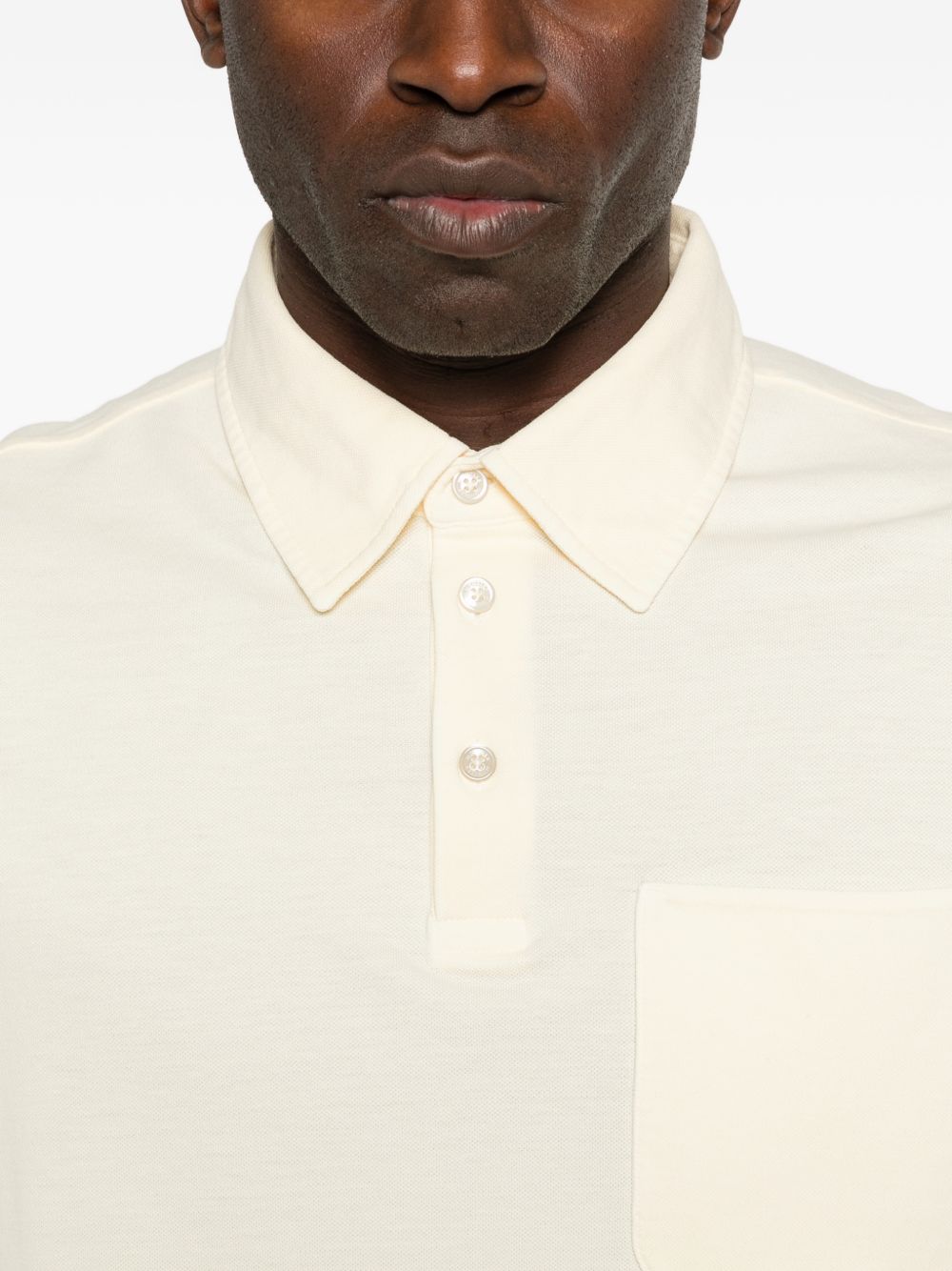 POLO MC VAINILLA CON BOLSILLO