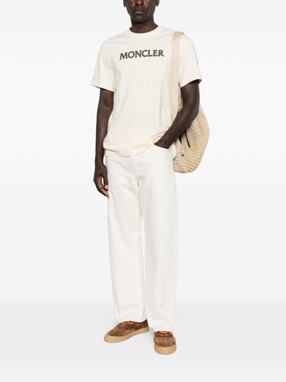 CAMISETA MC NATURAL LOGO BORDADO