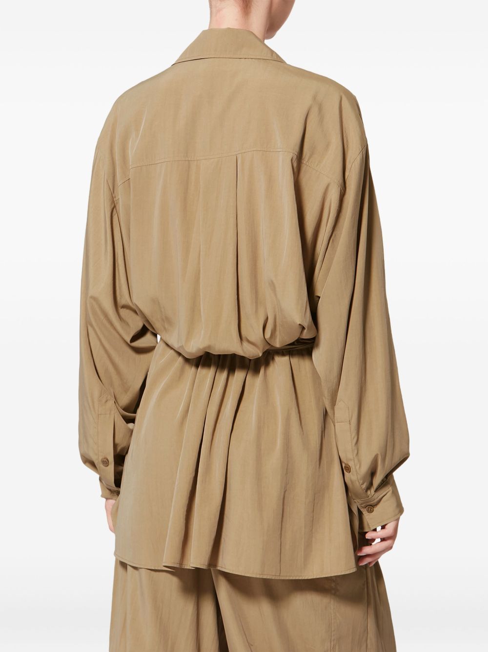 VESTIDO CAMISERO KEREN CAQUI CORTO