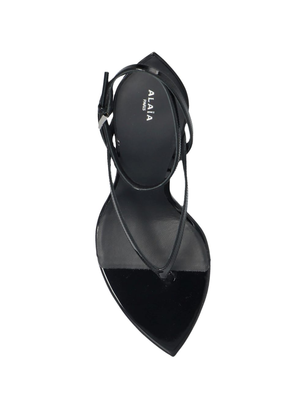 SANDALIA CHAROL NEGRO CUÑA TRANSPARENTE