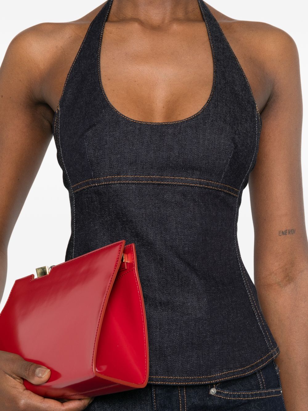 TOP LE HAUT DE NIMES DENIM COGIDO CUELLO