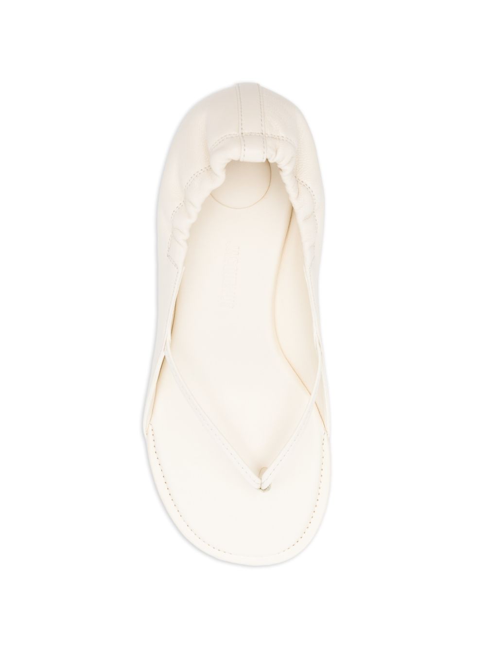 SANDALIA NU PIEDS NATURAL LOGO TALON 