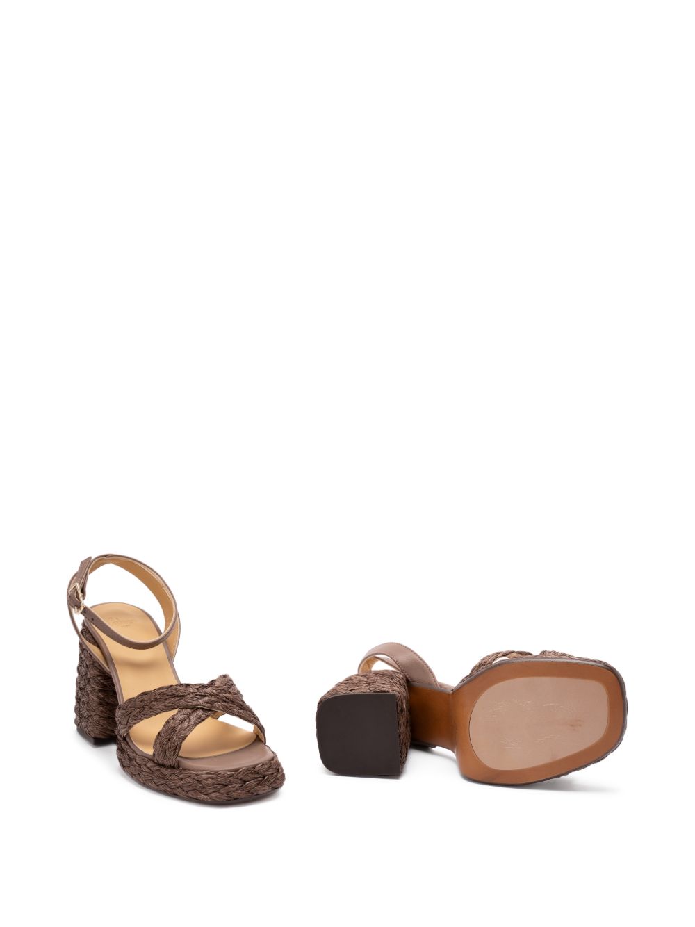 SANDALIA VALERIETTE TAUPE TACON ALTO