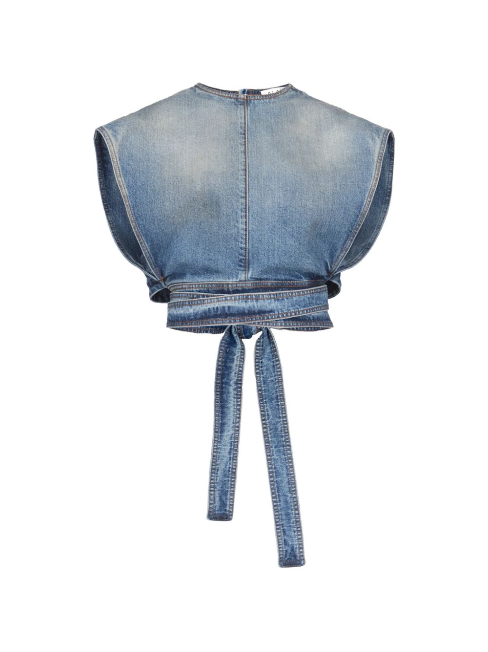 TOP SM DENIM ATADO CINTURA