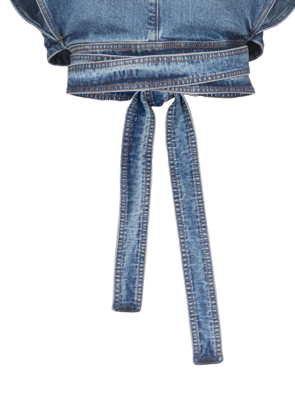 TOP SM DENIM ATADO CINTURA