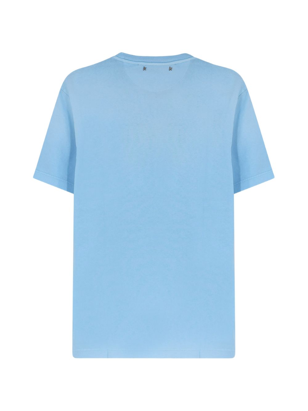 CAMISETA MC DYED CELESTE LOGO NEGRO