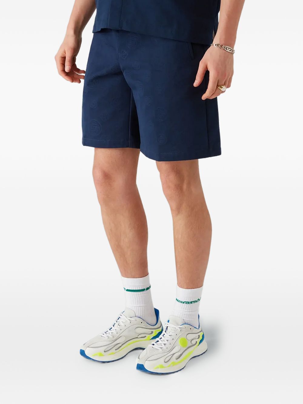 BERMUDA MARINO EST LOGO DORADO