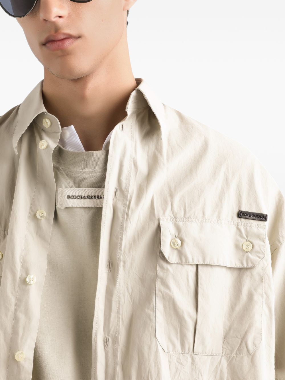 CAMISA ML BEIGE