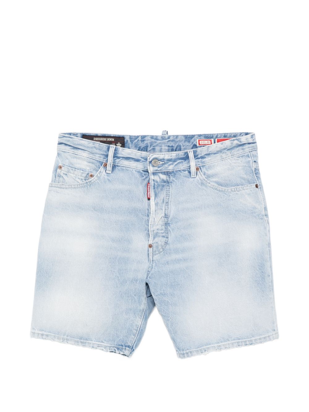 BERMUDA DENIM CLARO ETIQ CUERO