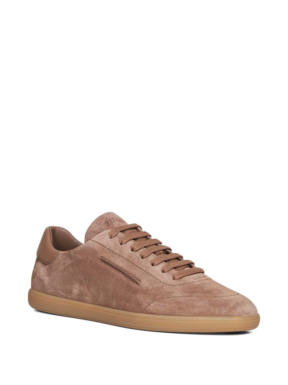 SNEAKER LOW TOP BEIGE OSCURO SUELA CAMEL
