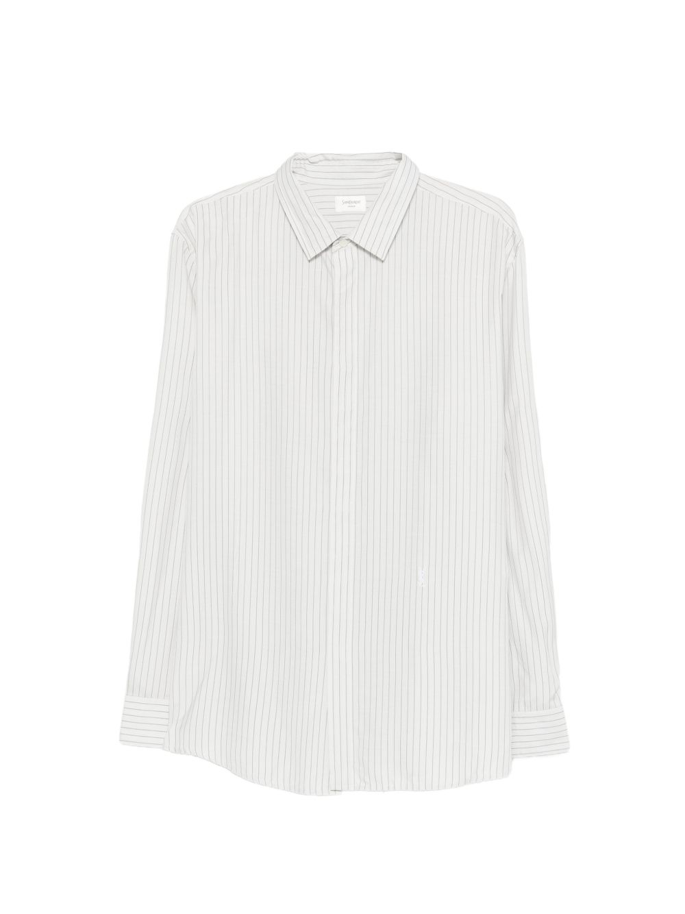 CAMISA BLANCA RAYAS COMBINADAS