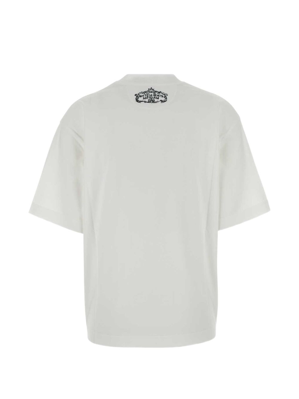 CAMISETA MC BLANCA LOGO ESPALDA BORDADO